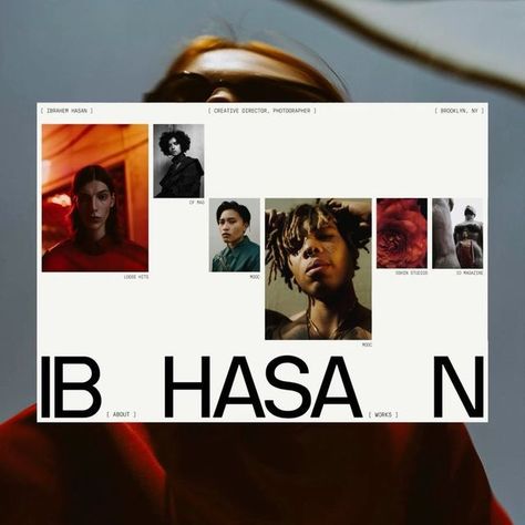 Rron Berisha on Instagram: "Portfolio exploration for the unique creative director / photographer - Ibra Hasan. #website #identitydesign #ui" Ugc Aesthetic, Photography Portfolio Layout, Art Portfolio Website, Creative Director Portfolio, Director Portfolio, Instagram Portfolio, 포트폴리오 레이아웃, Web Portfolio, Graphic Design Website