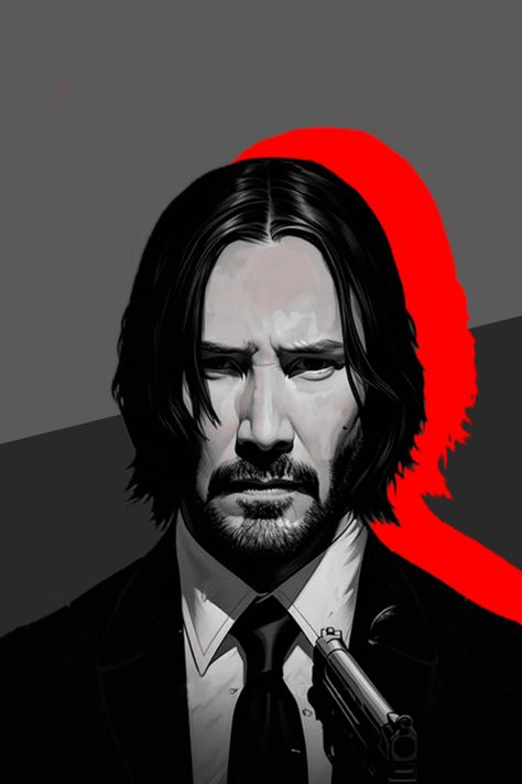 #John #Wick #hollywood #film #Keanu #Reeves #poster #illustration #art Thug Life Wallpaper, 1366x768 Wallpaper Hd, Keanu Reeves John Wick, John Wick Movie, Seni Pop, Lionel Messi Wallpapers, Film Posters Art, Film Posters Minimalist, Thanksgiving Wallpaper