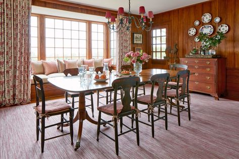 Be Ready for a Crowd North Carolina Summer, Separating Rooms, Small Closets, Cozy Chair, Classic Interior Design, Banquette Seating, Basement Bedrooms, Plate Decor, Mountain Homes