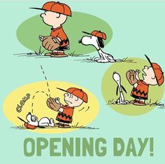 Baseball Opening Day Opening Day Baseball, Charlie Brown Quotes, Lets Go Mets, Snoopy Birthday, Snoopy Funny, Cartoon Clip, Peanuts Characters, Snoopy Quotes, Joe Cool