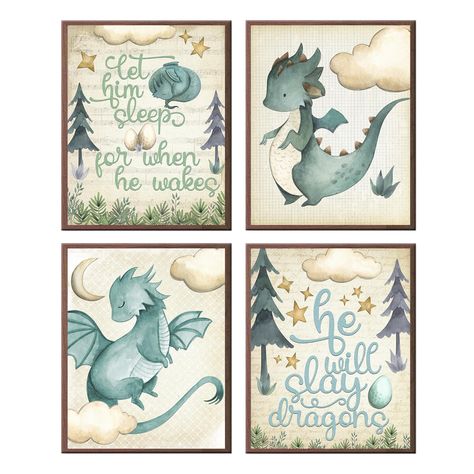 Dragon Nursery Themes, Mythical Nursery Theme, Scotland Themed Nursery, Nursery Ideas Dinosaur Theme, Fantasy Themed Nursery Ideas, Mythical Creatures Nursery, Fairytale Nursery Ideas, Fairytale Theme Nursery, Mythical Creature Nursery