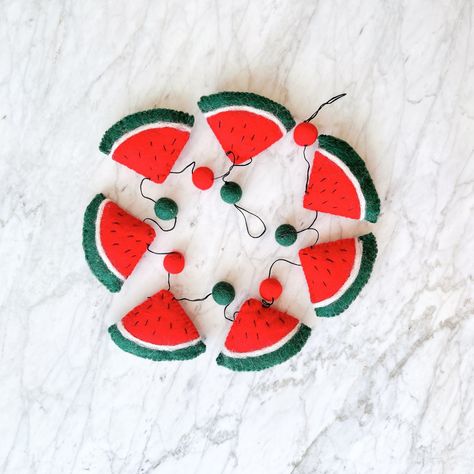 Felt ball garland