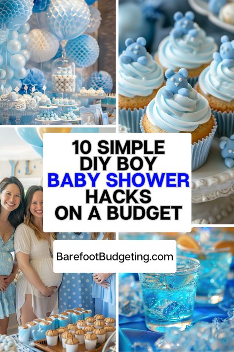 🚀 Transform your baby shower with these easy DIY hacks! 🎉 Perfect for boys, these ideas are both budget-friendly and adorable. 💙 From unique decorations to fun games, your shower will be unforgettable. 🎁 Check out our top 10 picks now! Bluey Baby Shower Theme, Baby Shower Ideas For Boys Games, Easy Baby Shower Centerpieces For Boys, Quick Baby Shower Ideas, Baby Shower Necessities, Table Decorations For Baby Shower Boy, Baby Boy Food Shower Ideas, Baby Shower Budget Ideas, Baby Shower For Boys Ideas