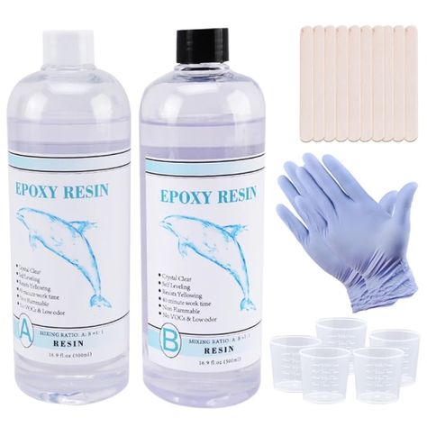 Crystal Clear Epoxy Resin, Silicone Gloves, Casting Resin, Clear Vases, Clear Epoxy Resin, Clear Epoxy, Art Resin, Resin Kit, Diy Hair Bows