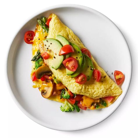 omelet-for-one-R026690 Breakfast Skillet Healthy, Best Broccoli Recipe, Best Egg Recipes, Sweet Potato Waffles, Egg Recipes For Breakfast, Quick Healthy Breakfast, Best Breakfast Recipes, Broccoli Recipes, Healthy Meal Plans