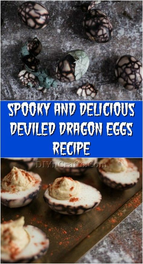 Spooky And Delicious Deviled Dragon Eggs Recipe - So, Halloween is nearly here. What better time than now to show you this amazing deviled dragon eggs recipe that I found? Now, these aren’t really dragon eggs, but you can tell your kids that they are. #recipe #dragoneggs #Halloweenfood #partyfood #deviledeggs Pumpkin Spice Soap, Sauce Tartare, Dragon Eggs, Deviled Eggs Recipe, Eggs Recipe, Halloween Dinner, Food Dye, Dragon Egg, Best Side Dishes