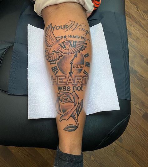 Rip Tattoos Sleeve, Rip Tattoos For Women, Grandma Tattoo For Men, Rip Tattoos For Grandma, Rip Tattoo Ideas, Tattoos For Guys Forearm, Calf Sleeve Tattoo, Grandma Tattoos, Memory Tattoos