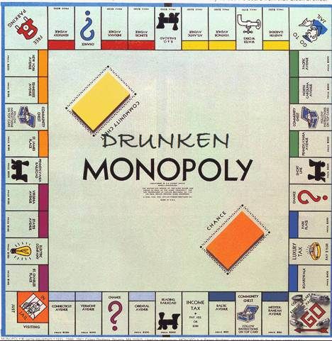 Drunken Monopoly! - The post is funny and this is a good way to perk up and insanely long game. Monopoly Board, Monopoly Game, Paper Journal, Classic Board Games, Fun Board Games, Games Images, Drinking Games, Childhood Toys, Classic Games