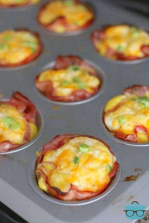 Ham And Egg Cups, Ham Egg Cups, Breakfast Cups Recipe, Egg Muffin Cups, Egg Cups Recipe, Cheese Cups, Best Eggs, Egg Cups Breakfast, Ham And Eggs