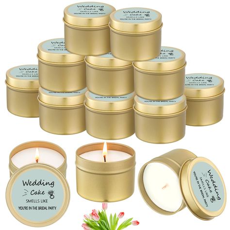 PRICES MAY VARY. Exceptional Quantity in Exquisite Package: included in your purchase are 8 pcs bridesmaid proposal candles, these beautifully packaged candle gifts not only show your thoughtful consideration for your bridesmaids but also bring the warmth and sweet symbol of your wedding celebration to them Splendidly Compact and Convenient: this engaged candle comes at a size of about 1.57 x 2.36 inches, and about 4 oz in capacity, making it a handy and easily portable present, its non imposing Rustic Bridesmaid Proposal, Bridesmaid Candles, Bridesmaid Proposal Candle, Proposal Candles, Best Friends Wedding, Engagement Candle, Bridesmaid Candle, Wedding Gifts For Friends, Candle Gifts