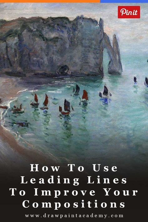 How To Use Leading Lines To Improve Your Compositions via @drawpaintacadem Leading Lines, Oil Painting Techniques, Acrylic Painting Techniques, Acrylic Painting Tutorials, Motivational Art, Art Instructions, Painting Lessons, Painting Videos, Autumn Landscape