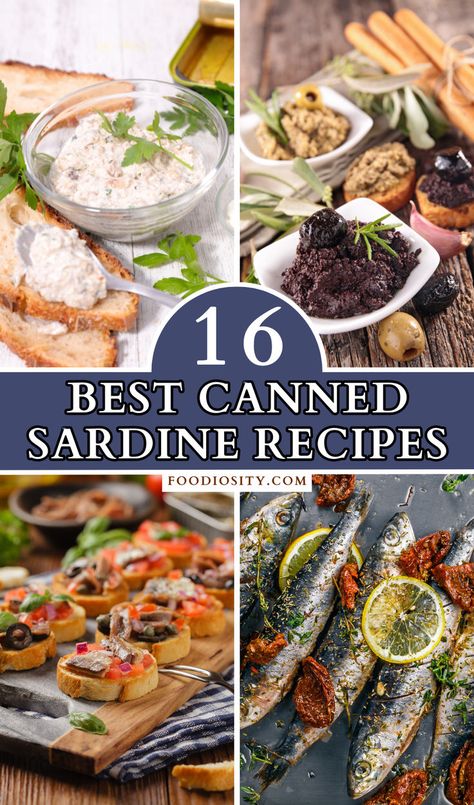 Unlock the potential of pantry staples with 16 best canned sardine recipes! These dishes offer a delightful mix of simplicity and flavor, transforming humble sardines into culinary treats. Click now to explore easy, tasty recipes perfect for quick lunches, dinners, or snacks. #CannedSardines Can Sardine Recipes Ideas, How To Eat Sardines, Sardine Recipes Canned, Canned Fish Recipes, Sardine Salad, Easy Tasty Recipes, Sardine Recipes, Lobster Dishes, Quick Lunches