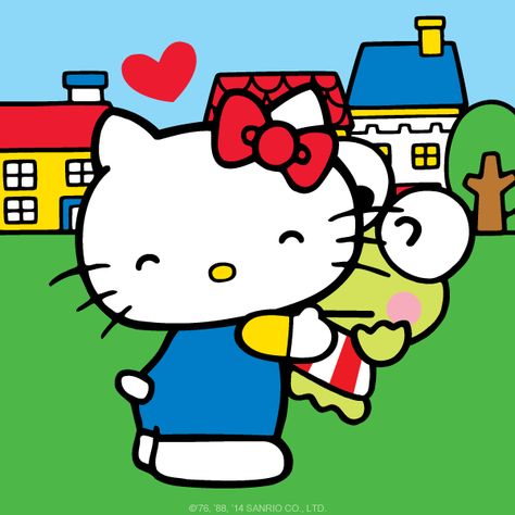 Hello Kitty hugs Keroppi Hello Kitty Hugging, Hello Kitty And Friends, My Childhood, Image Search, Hello Kitty, Kitty