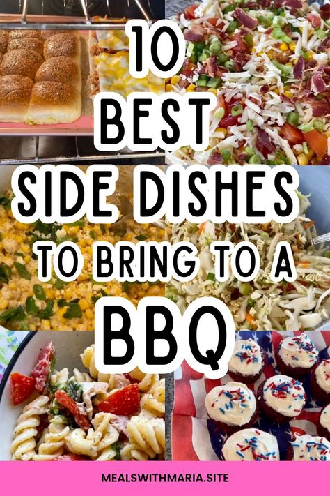 Explore the best side dishes for BBQs and summer gatherings! Find simple, crowd-pleasing recipes for summer salads, pasta salads , BBQ recipes and more, perfect for Memorial Day, Fourth of July, and any outdoor event this summer! Best Dish To Bring To A Party, 4th Of July Food Bbq Side Dishes Healthy, Side Bbq Dishes, Forth Of July Side Dishes, 4th Of July Veggie Side Dishes, Side For A Bbq, Recipes For Bbq Party, Memorial Day Bbq Side Dishes, Best 4th Of July Side Dishes