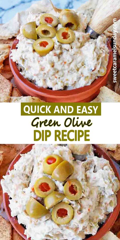 Olive Cream Cheese Dip, Olive Cream Cheese, Green Olive Dip, Olive Dip Recipe, Olive Dip, Olive Spread, Easy Dip, Olive Recipes, Dip Recipes Easy