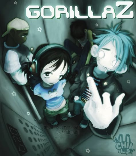 Gorillaz Fan Art, Art Fanart, Gorillaz, Fan Art, Fan, Drawings, Art