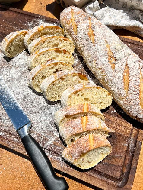 Quick Sourdough Baguettes Recipe Sour Dough Baguette Recipes, Quick Sourdough Baguette, Discard Baguette, Sourdough Discard French Bread, Sourdough Baguette Recipe, Baguettes Recipe, Sourdough Baguettes, Sourdough Baguette, Seasoned Crackers