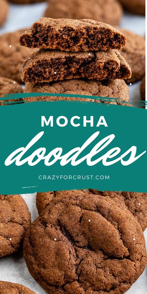 Chocolate Coffee Cookies, Hermit Cookies, Mocha Cookies, Chocolate And Coffee, Snickerdoodle Recipe, Crazy Cookies, Chocolate Mocha, Cookies Brownies, Coffee Cookies