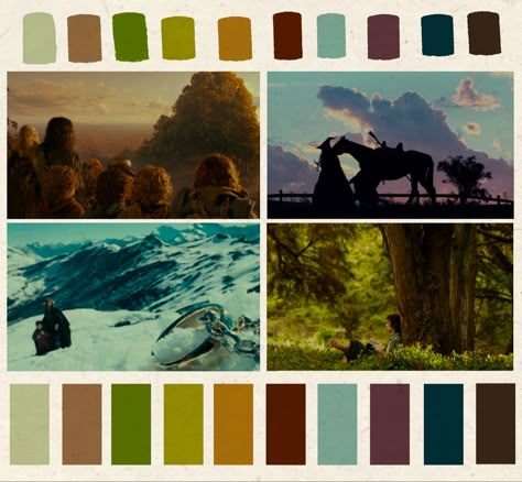 Fantasy Aesthetic Color Palette, Rivendell Color Palette, Koi Pond Color Palette, Lord Of The Rings Colour Palette, The Hobbit Color Palette, Narnia Color Palette, Hobbit Colour Palette, Fantasy Color Palette Concept Art, Medieval Fantasy Color Palette