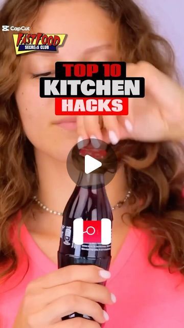 Kory Alden • Fast Food Secrets Club on Instagram: "Top 10 Kitchen Hacks This Year- We gathered some creative and interesting hacks you can enjoy. #lifehacks #foodhacks #kitchensecrets" Cooking Hacks Videos, Food Hacks Videos, Kitchen Hacks Videos, Food Saver Hacks, Cool Food Hacks, Kitchen Hacks Diy, Cool Hacks, Easy Storage Hacks, Diy Kitchen Hacks