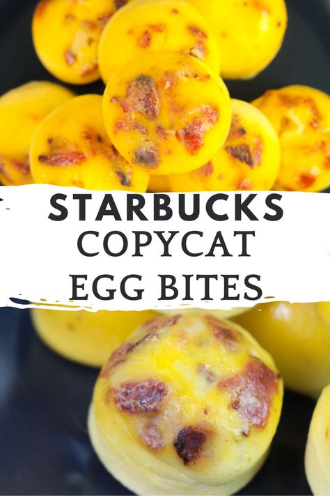 Satisfy your Starbucks cravings at home with this easy copycat Starbucks egg bite recipe! Made with simple ingredients like eggs, cheese, bacon, and your favorite seasonings, these egg bites are the perfect on-the-go breakfast or snack. How To Make Egg Bites From Starbucks, Starbucks Egg Bits, How To Make Starbucks Egg Bites At Home, Keto Starbucks Egg Bites Recipe, Sou Vide Egg Bites Recipe, Egg Bites In Instant Pot, Egg Bites Starbucks Copycat, Recipe For Starbucks Egg Bites, Eggs Bites Starbucks