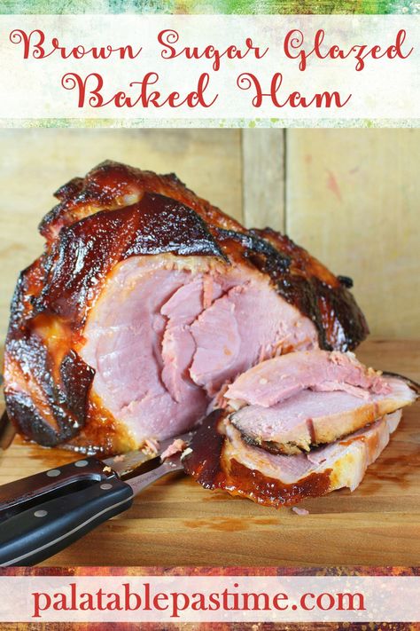 Easy Ham Glaze, Orange Glazed Ham, Ham Glaze Brown Sugar, Ham Dinner, Roasted Ham, Honey Glazed Ham, Easter Ham, Easy Ham, Diy Easy Recipes