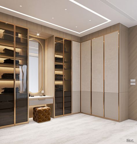 Modern Luxury Home Decor Ideas, Azuma House, Wardrobe Design Bedroom Sliding, Wardrobe Internal Design, Butik Design, Wardrobe Laminate Design, Bedroom Wardrobe Design, Dream Closet Design, Closet Design Layout