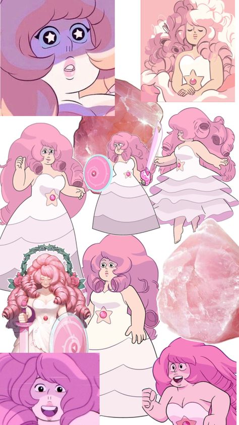 Rose Quartz, Steven Universe Steven Universe Mom, Rose Quartz Steven, Rose Quartz Steven Universe, Crystal Gems, Steven Universe, Rose Quartz, Universe, Crystals, Drawings