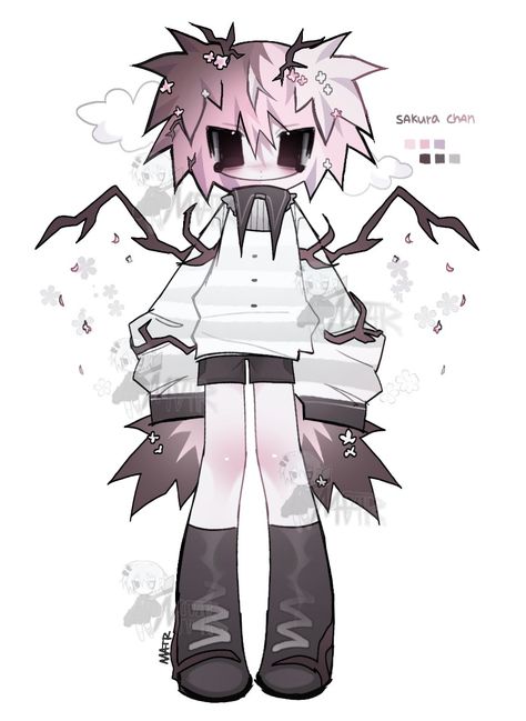 #adopt #art #antro #oc #originalcharacter #cutecore #sakura Scene Emo Art, Emo Art, Scene Art, Cute Kawaii Drawings, Creature Concept Art, Cute Art Styles, Kawaii Drawings, Kawaii Art, Sketchbook Art Inspiration