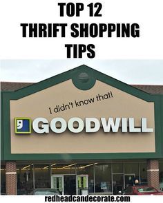 -Goodwill has a “deal” with Target and they receive new items in the store on Thursdays and Saturdays (not just clothes). Thrift Store Tips, Logo Reference, Thrift Store Outfits, Thrift Store Shopping, Thrift Store Crafts, Extreme Couponing, Time 100, Saving Ideas, Upcycled Crafts