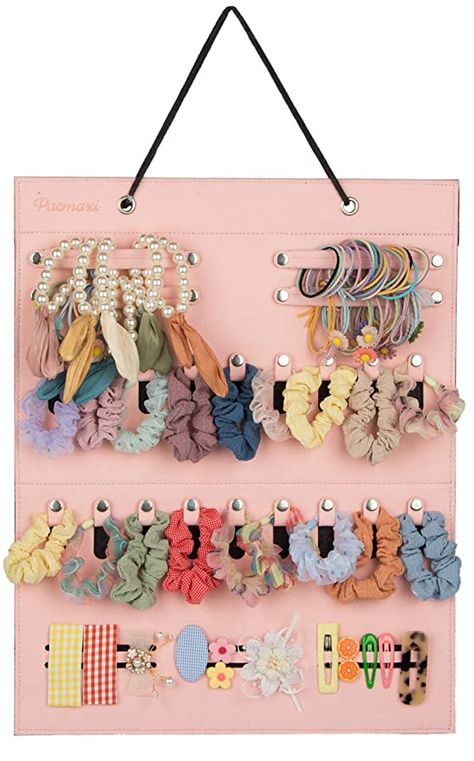 Diy Hair Accessories Organizer, Hair Band Storage, Hair Tie Storage, Hair Organizer, Hair Clip Storage, Hair Clip Organizer, Hair Tie Holder, Hair Product Organization, Bow Storage