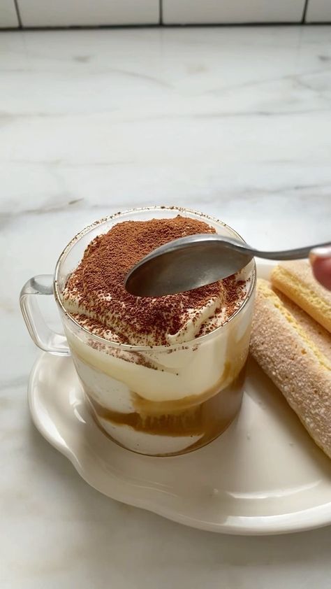 Tiramisu Ice Cream Recipe, Tiramisu Ice Cream, Affogato Recipe, Homemade Tiramisu, Iced Drinks Recipes, Coffee Shop Menu, Cold Coffee Recipes, Appetizers Easy Finger Food, Favorite Dessert