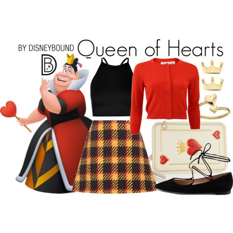 A fashion look from July 2017 featuring Oscar de la Renta cardigans, Boohoo tops and Marni mini skirts. Browse and shop related looks. Disney Bounding Outfits, Bounding Outfits, Alice In Wonderland Outfit, Disney Character Outfits, Disney Bound Outfits Casual, Disney Dress Up, Lizzie Hearts, Disney Themed Outfits, The Queen Of Hearts