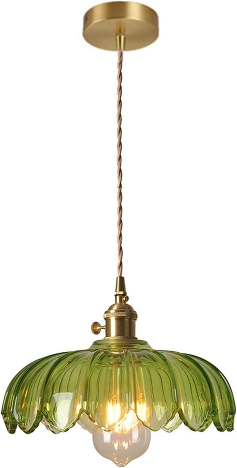 LOTREE Milk White Glass Pendant Light Fixtures Medium 9.8 Inches Lampshade Gold Brass Finish and Switch Vintage Pendant Ceiling Lamp Copper Pendant Lighting (Milk White) - Amazon.com Farmhouse Pendant Lighting, Pendant Ceiling Lamp, Vintage Pendant, Glass Pendant Light, Gold Brass, Glass Pendant, Brass Finish, White Glass, Green Glass