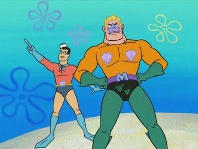 Spongebob Superhero Costumes, Spongebob Superhero, Mermaid Man Costume, Partner Costumes, Barnacle Boy, Spongebob Costume, Badass Halloween Costumes, Mermaid Man, Hot Halloween Outfits