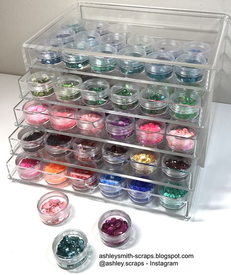 Nail Glitter Storage Ideas, Sequin Organization, Nail Studio Organization, Nail Tech Storage, Rhinestone Organization, Nail Salon Storage Ideas, Nails Organization Ideas, Nail Tech Storage Ideas, Nail Salon Storage