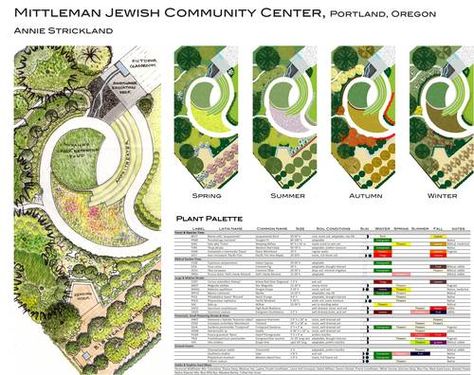 planting plan and palette Riverfront Landscape, Planting Design Plan, Landscape Plane, Table Landscape, Landscape Diagram, Landscape Architecture Diagram, Plan Table, Landscape Design Drawings, Landscape Architecture Drawing