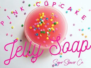 Soap Jelly, Bath Jellies, Cupcake Rosa, Shower Jelly, Jelly Jelly, Jelly Soap, Citrus Smell, Shower Jellies, Floral Essential Oils