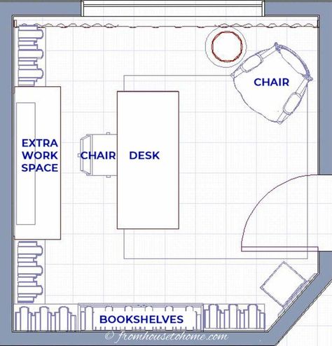 Galley desk and work space small home office layout Home Office Layout Ideas, Small Home Office Layout, Office Layout Ideas, Home Office Layouts, Office Floor Plan, Basement Office, Home Office Layout, Cozy Home Office, Small Space Office