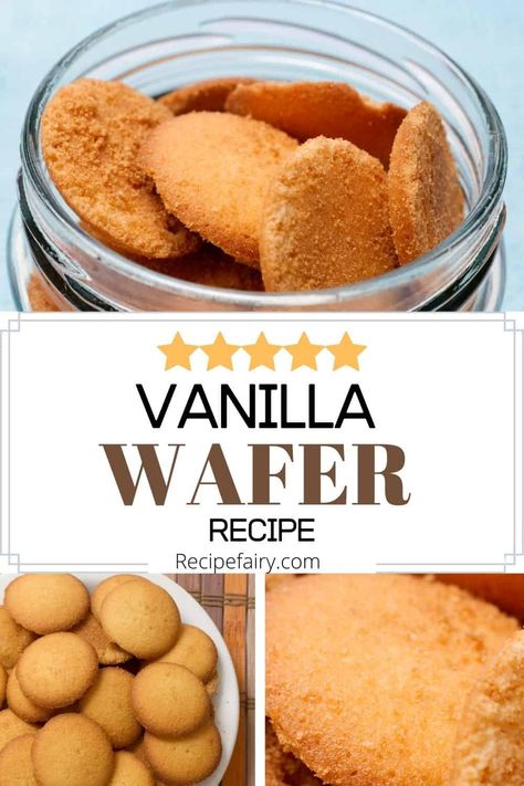 Wafer Recipes Desserts, Vanilla Wafer Cookies Recipe, Homemade Vanilla Wafer Cookies, Vanilla Wafer Cookie Recipe, Homemade Vanilla Wafers Recipe, Wafer Cookies Recipe, Nilla Wafer Recipes, Wafer Recipe, Wafer Cookie Recipe