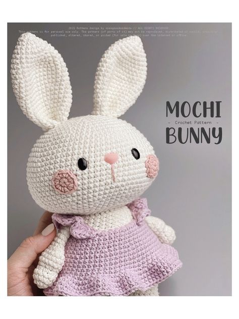 Crochet Bunny Patterns, Crochet Rabbit Free Pattern, Bunny Patterns, Crochet Easter, Crochet Disney, Crochet Bunny Pattern, Pola Amigurumi, Crochet Animals Free Patterns, Crochet Amigurumi Free