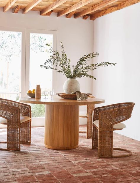 Search Results Kitchen Island Round, Round Wood Dining Table, Cane Dining Chair, Woven Furniture, White Cedar, Under The Table, Outdoor Dining Furniture, Rectangular Dining Table, Al Fresco Dining