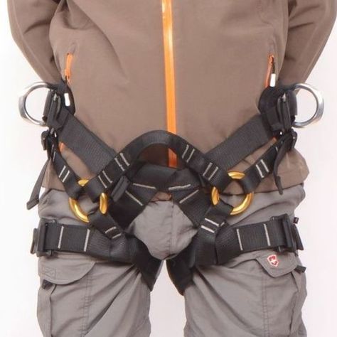 Harness Seat Belt Sitting Safety for Rock Climbing Rappelling Equipment Gear Rappelling Gear, Mountain Climbing Gear, Rock Climbing Harness, Harness Outfit, Forest Management, Abseiling, Climbing Harness, Rock Climbing Gear, Tree Climbing