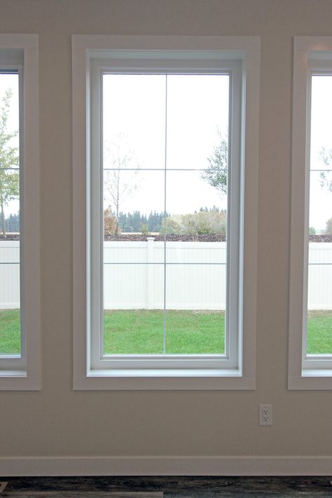 Framed In Windows, Molding Windows Interior, Trimming Out Windows Interior, Window Remodel Before And After, Interior Windows Without Trim, Window Molding Trim Interiors, Simple Window Trim Ideas Interior, Framing Around Windows, Contemporary Window Trim