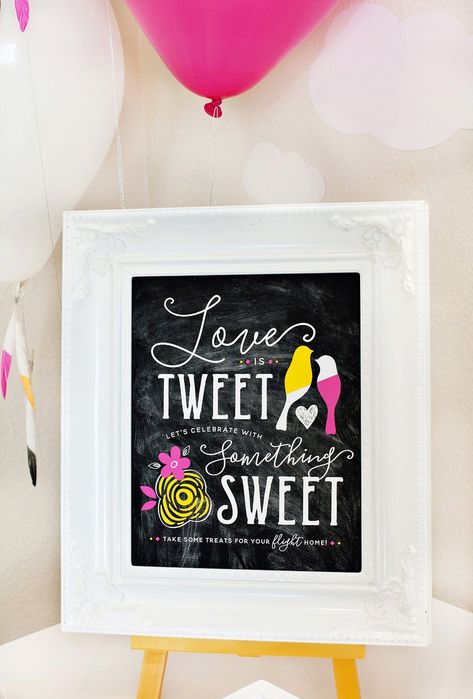 Modern "Love Birds" Bridal Shower Ideas // Hostess with the Mostess® Bridal Signs, Hummingbird Colors, Bridal Shower Themes, Diy Bird Cage, Wedding March, Bachelorette Ideas, Bridal Bouquet Fall, Wedding Card Holder, Bridal Shower Food