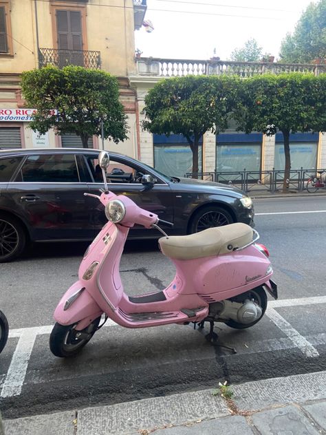 Pink Vespa, Pink Scooter, Most Expensive, Not Mine, A Car, The Road, Road, Celebrities, Pink