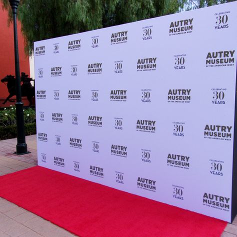 We printed and installed this 8’ x 12’ custom, seamless, fabric media wall for The Autry Museum of the American West’s 30th Anniversary and Gala fundraiser on October 13, 2018. #stepandrepeatla #MediaWall #PressWall #Gala #AutryMuseum Grande Opening Ideas, Backdrops For Events, Event Photo Wall Ideas, Event Wall Design, Latest Tv Wall Unit Designs, Photowall Event, Backdrop Event Design, Gala Backdrop, Event Backdrop Ideas