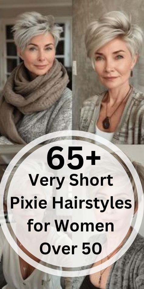 Looking for a stylish haircut with minimal upkeep? These low maintenance pixie hairstyles for women over 50 are perfect for those who love looking fabulous without the fuss. Get inspired by our top picks! #LowMaintenanceHair #PixieHairstyles #Over50Style Long Pixie Cut Thick Hair, Low Maintenance Pixie, Long Pixie Hairstyles, Short Silver Hair, Short Hairstyles Fine, Hair Mistakes, Hairstyles For Women Over 50, Low Maintenance Hair, Pixie Hair