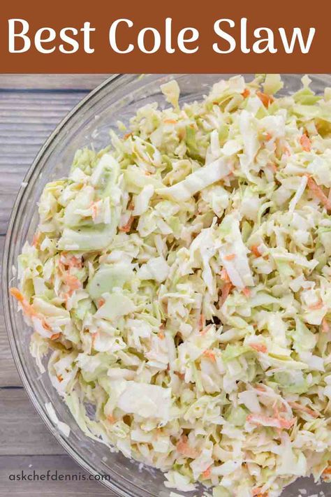 My homemade cole slaw is the perfect side dish for grilled and barbecued dishes. The crunchy texture of the creamy cole slaw makes it my favorite anytime salad. Simple Coleslaw Recipe, Homemade Cole Slaw, Creamy Cole Slaw, Homemade Coleslaw Dressing, Coleslaw Dressing Recipe, Homemade Slaw, Recipes Veg, Easy Coleslaw, Coleslaw Recipe Easy