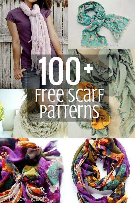 Scarf Sewing Pattern, Sewing Scarves, Scarf Patterns, Quilt Block Patterns Free, Fabric Scarf, Free Scarf, Diy Scarf, Pretty Scarves, Handmade Scarves